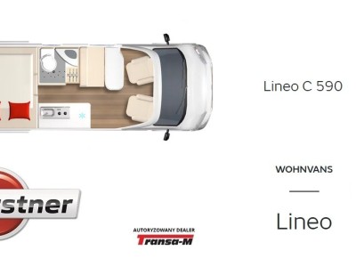 KAMPER BURSTNER LINEO C590 TRANSIT 170 KM AUTOMAT NOWY! MODEL 2024! 1