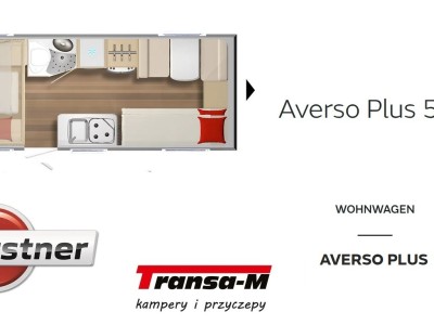 PRZYCZEPA KEMPINGOWA BURSTNER AVERSO PLUS 510 TK NOWA! MODEL 2024 1